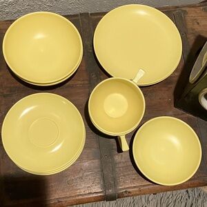 Marcrest Melmac Vintage Yellow Dinnerware Pieces
